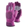 Leather Flexi Rigger Gloves - Lavender - Small 1 Leather Flexi Rigger Gloves - Lavender - Small -Happy Gardenly 00005694 flexi rigger pink Hi