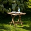 Ludlow Square Folding Picnic Coffee Table -Happy Gardenly 00221438 HTCF4