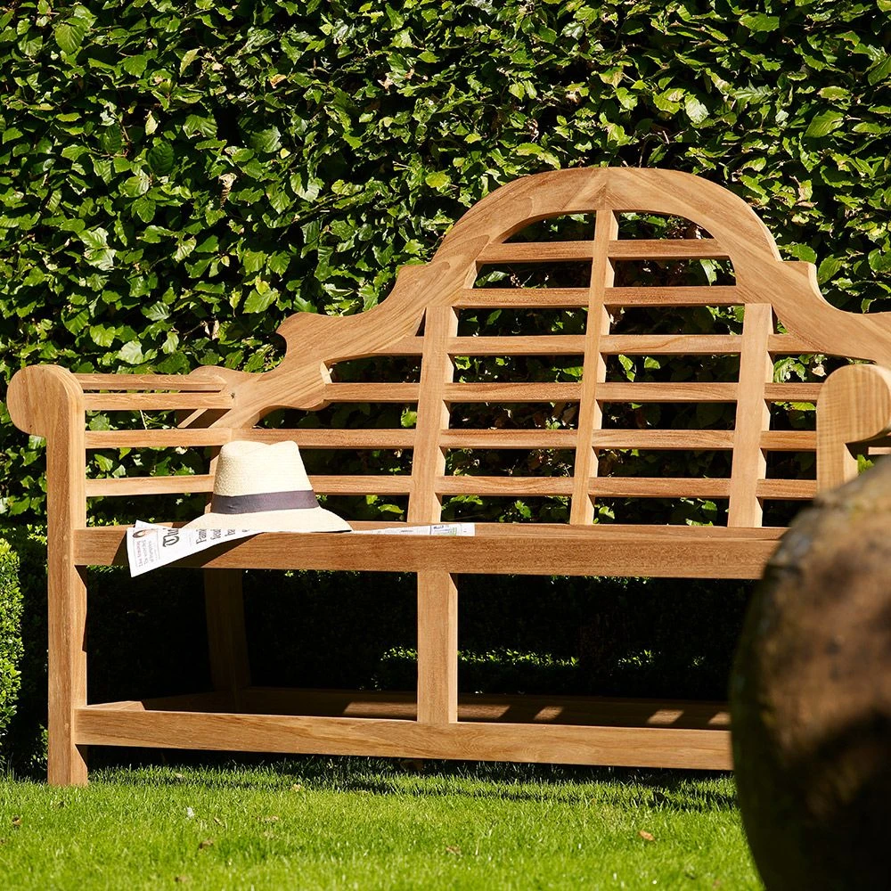 Bramblecrest - Lutyens Bench Teak - Garden Furniture 3 Bramblecrest - Lutyens Bench Teak - Garden Furniture