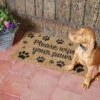 Wipe Your Paws Mat - 75cm X 45cm -Happy Gardenly 10090753 5511012 Wipe your Paws Doormat 75 x 45cm Insitu 2