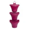 Elho Corsica Vertical Forest 24cm Set Of 3 - Cherry Red -Happy Gardenly 10205822 8711904350499.01