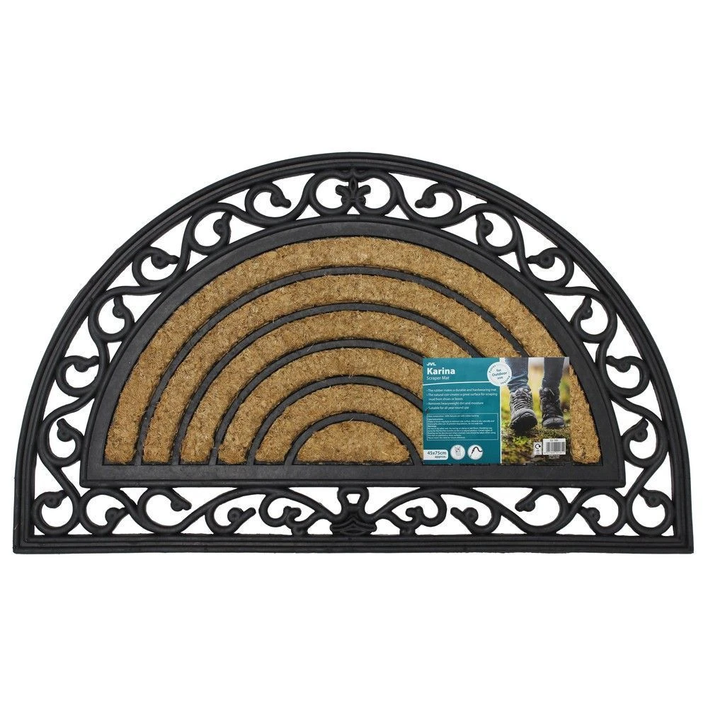 Karina Half Moon Rubber Tuffscrape Mat - 45cm X 75cm 4 Karina Half Moon Rubber Tuffscrape Mat - 45cm X 75cm - Image 2