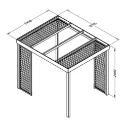 Direct - Dining Pergola 13 Direct - Dining Pergola -Happy Gardenly 10236411 DINPERG Drawing 8