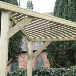 Direct - Slatted Corner Pergola -Happy Gardenly 10236422 SCP90 4