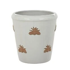Bumble Pot - 25cm 11 Bumble Pot - 25cm -Happy Gardenly 10253553 BUMBLE WH BEE