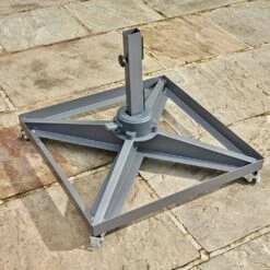 Bramblecrest - Steel Side Post Parasol Base With Wheels -Happy Gardenly 10256956 PBSW1 3