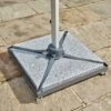Bramblecrest - Steel Side Post Parasol Base With Wheels