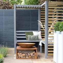 Firenze Corner Arbour 9 Firenze Corner Arbour -Happy Gardenly 10259550 FIRENZECA 18