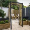 Slatted Garden Arch -Happy Gardenly 1028227920 20SLATARCH 1S