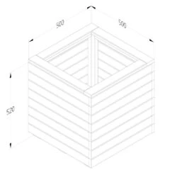 Forest Direct - Forest Modular Bench And Trellis Garden Seating Set - Garden Furniture -Happy Gardenly 1028860220 20MODSEAT1 10