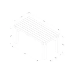 Forest Direct - Forest Modular Bench And Trellis Garden Seating Set - Garden Furniture -Happy Gardenly 1028860220 20MODSEAT1 11