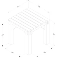 Forest Direct - Forest Modular Bench And Trellis Garden Seating Set - Garden Furniture -Happy Gardenly 1028860220 20MODSEAT1 12