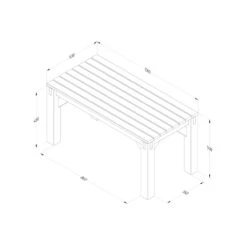 Forest Direct - Forest Modular Corner Bench And Trellis Garden Seating Set - Garden Furniture -Happy Gardenly 1028860420 20MODSEAT3 12