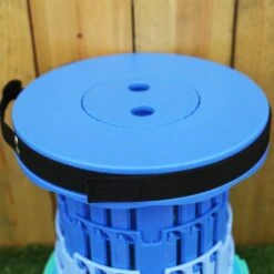 Blue & Green Telescopic Stool 8 Blue & Green Telescopic Stool -Happy Gardenly 10291561 Blue Stool Seat